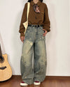 star pattern baggy jeans boogzel clothing