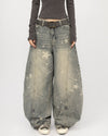 star pattern baggy jeans boogzel clothing