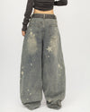 star pattern baggy jeans boogzel clothing