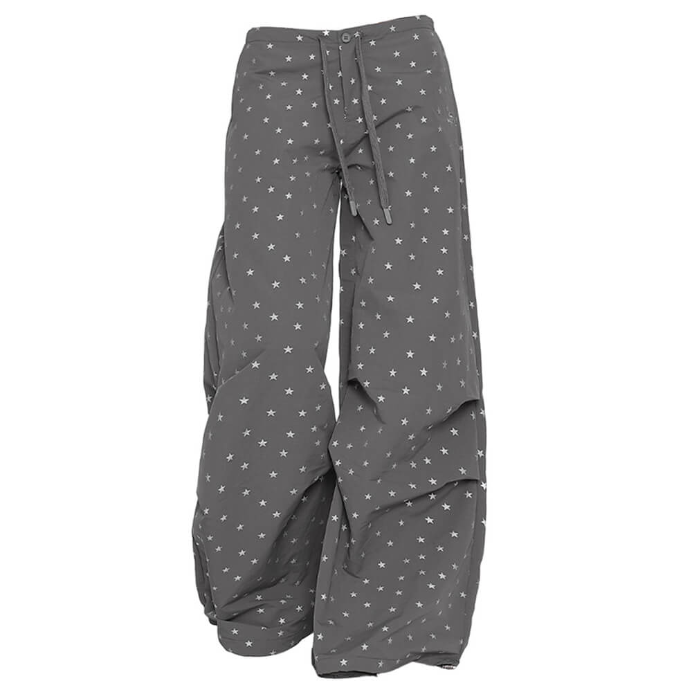 star print baggy pants boogzel clothing