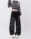 Downtown Girl Black Star Jeans - Boogzel Clothing