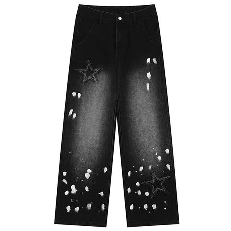 Downtown Girl Black Star Jeans - Boogzel Clothing