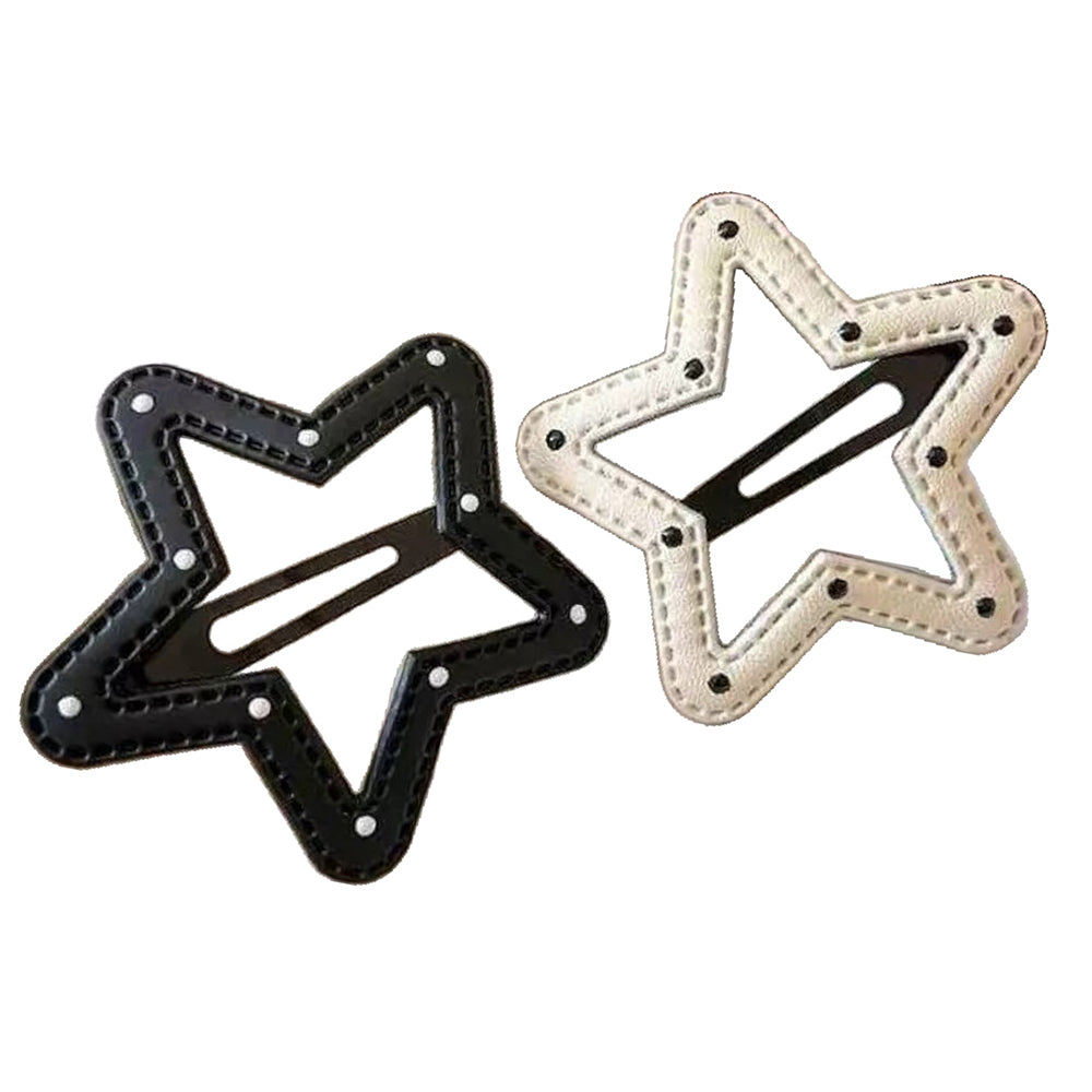 star shaped polka dot hair clip boogzel clothing