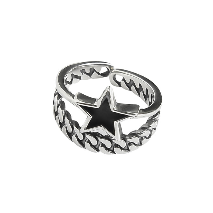 star chain double ring boogzel clothing