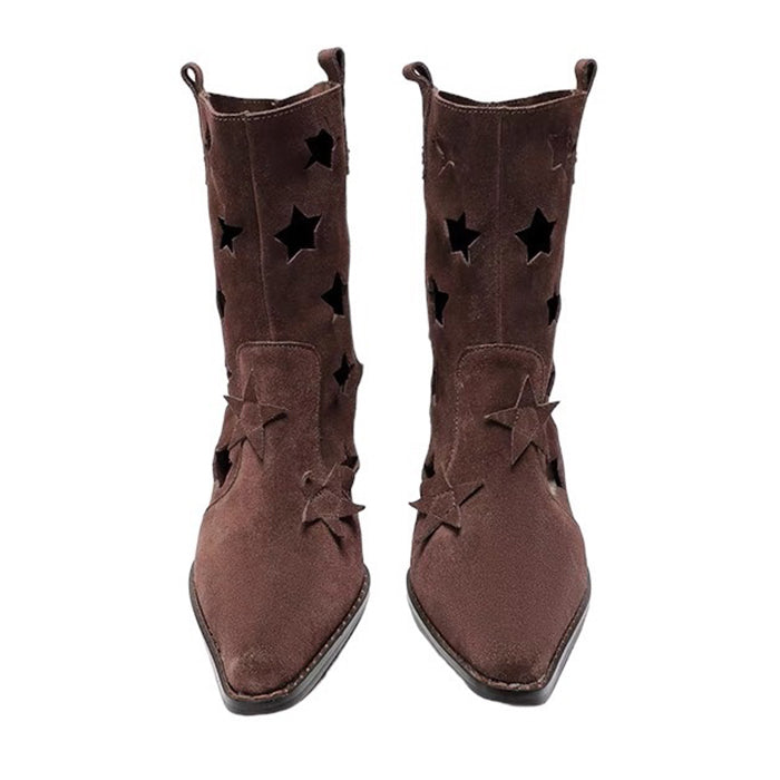 star cut out cowboy boots boogzel clothing