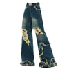 star destroyed wide jeans boogzel clothing