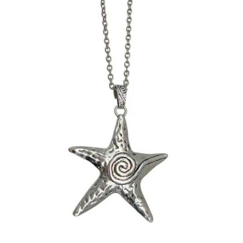 starfish pendant necklace boogzel clothing