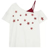 star girl off shoulder graphic tee boogzel clothing