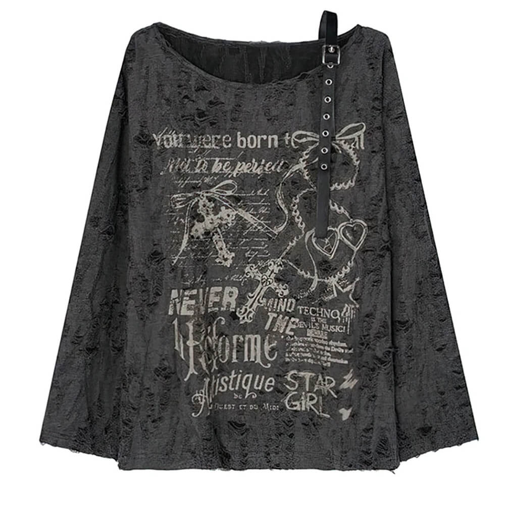 star girl one shoulder top boogzel clothing