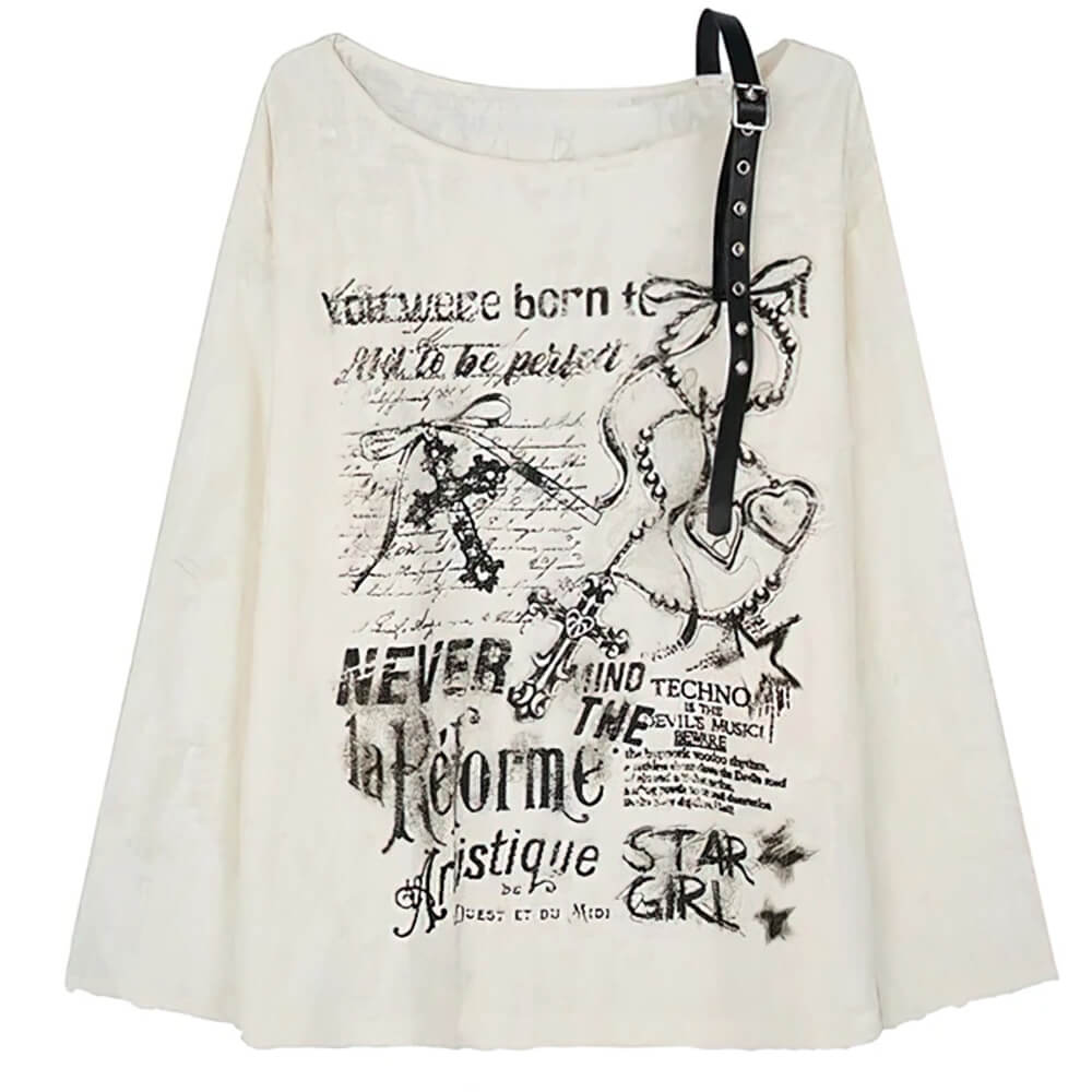 star girl one shoulder top boogzel clothing