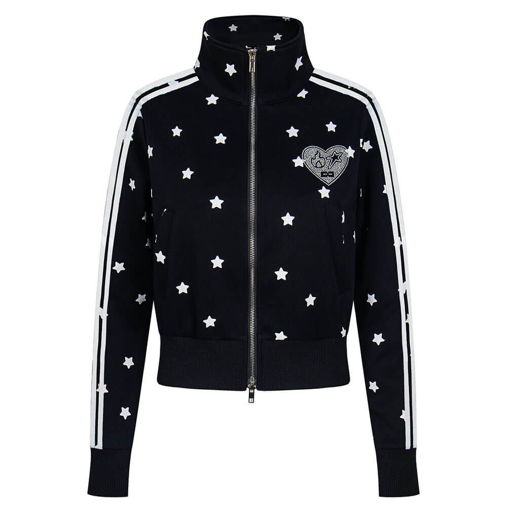 star girl side stripe zip sweatshirt boogzel clothing