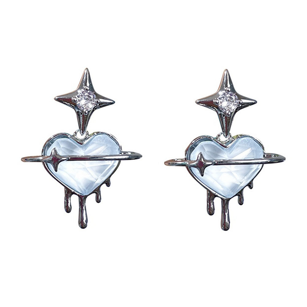 star heart earrings boogzel clothing