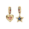 star heart rhinestone earrings boogzel clothing