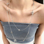 star layered necklace boogzel clothing