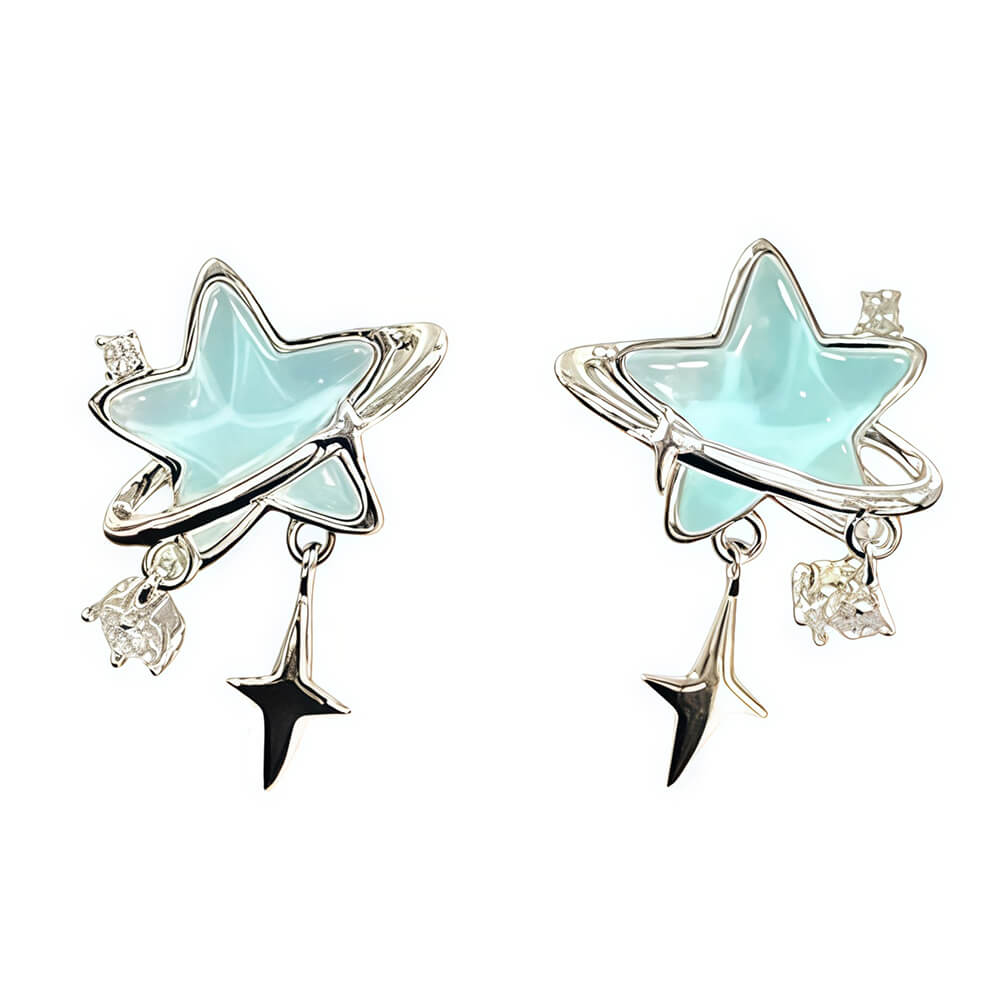 starlight orbit stud earrings boogzel clothing