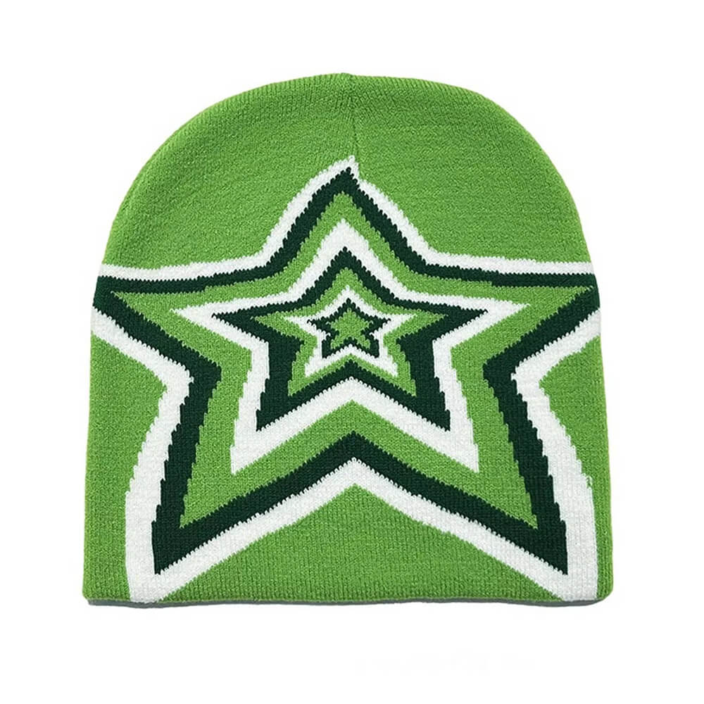 star print beanie hat boogzel clothing