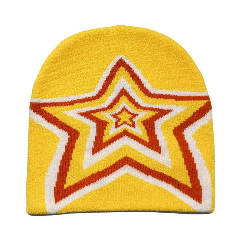 star print beanie hat boogzel clothing