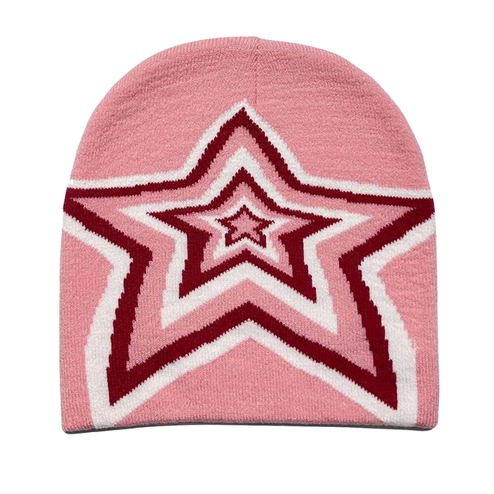 star print beanie hat boogzel clothing