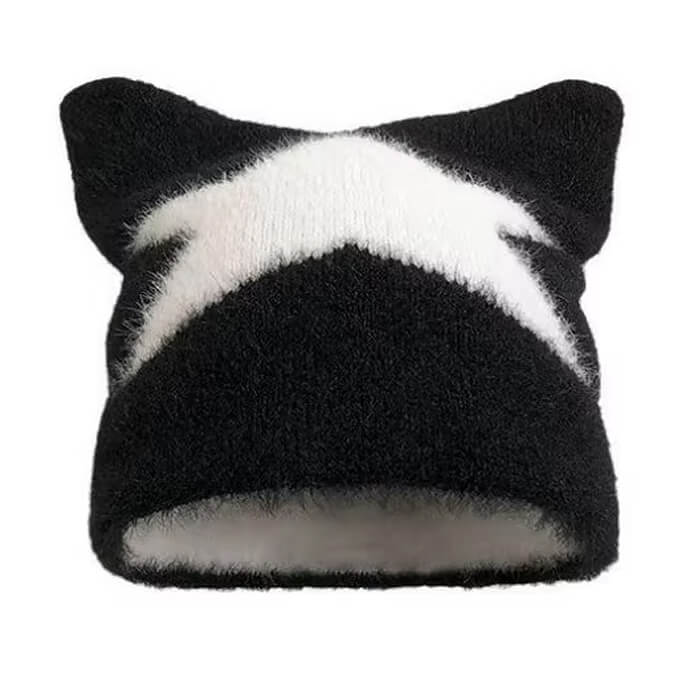 star print cat ear hat boogzel clothing