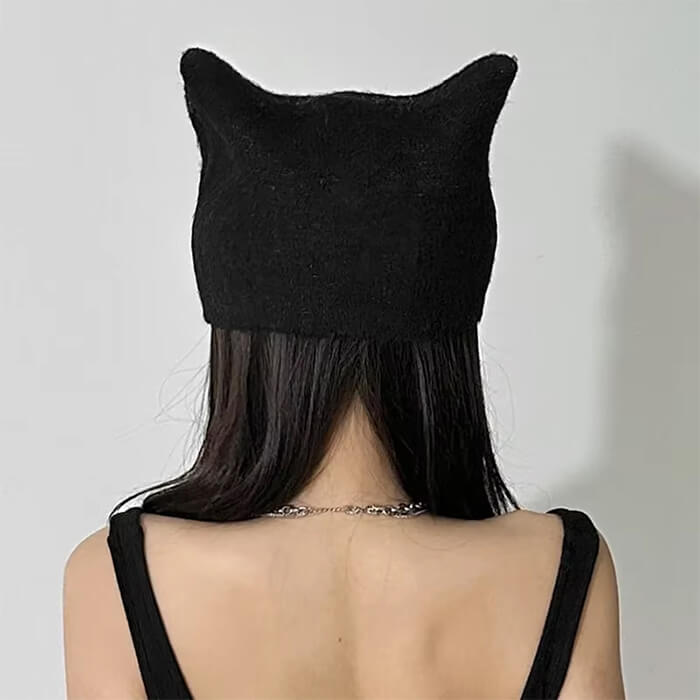 star print cat ear hat boogzel clothing