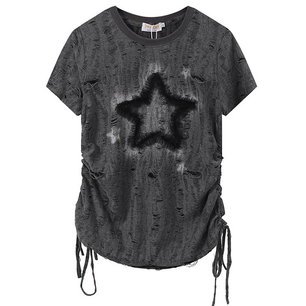 star print relaxed fit t-shirt boogzel clothing