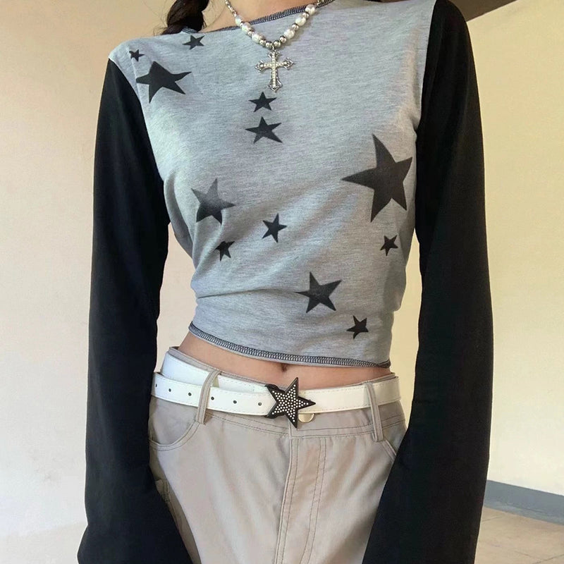 star raglan long sleeve top boogzel clothing