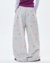 starry grid aesthetic wide leg pants boogzel clothing
