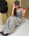 starry grid aesthetic wide leg pants boogzel clothing