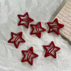 star shape red hair clips boogzel clothing