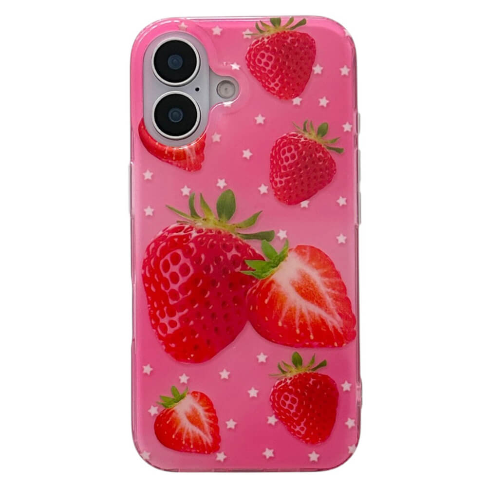 strawberry print y2k iphone case boogzel clothing