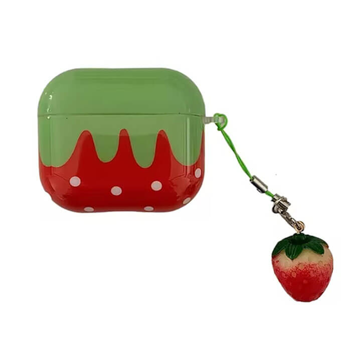 strawberry airpods case boogzel clothing