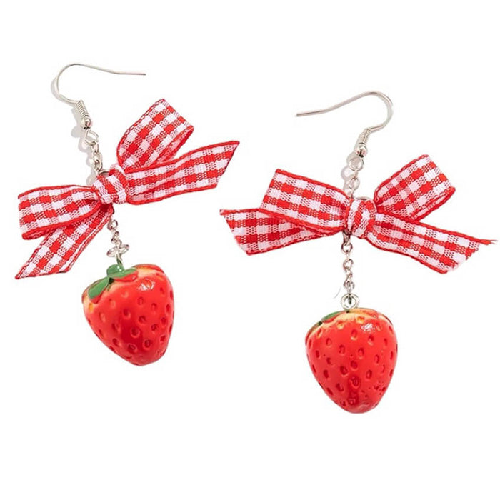 strawberry earrings boogzel clothing