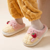 strawberry fuzzy slippers boogzel clothing