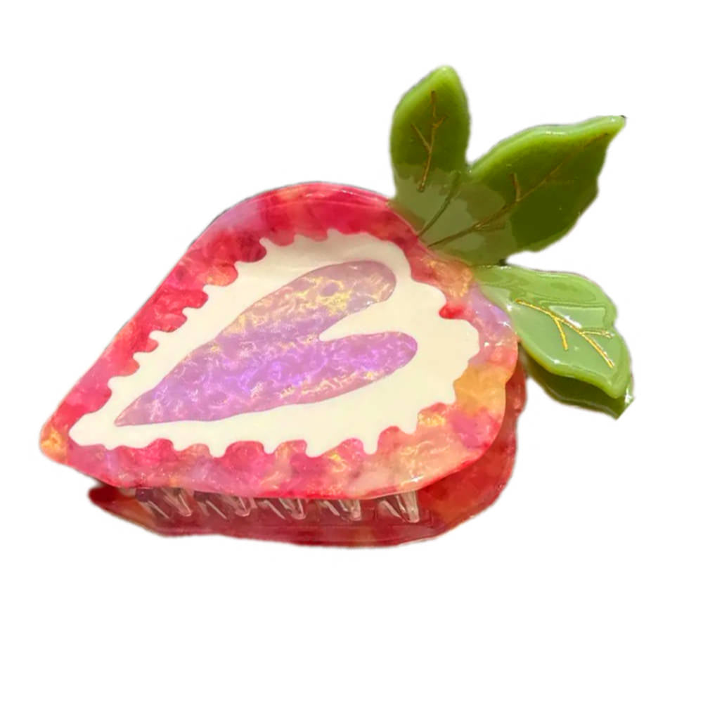 strawberry hair claw clip boogzel clothing