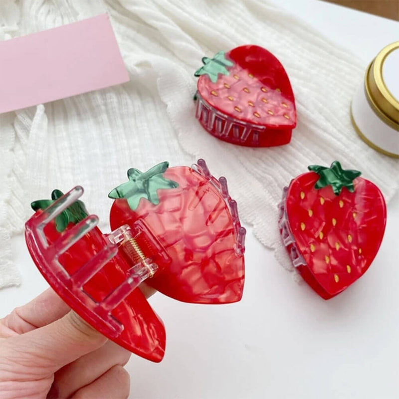 strawberry hair claw clip boogzel clothing