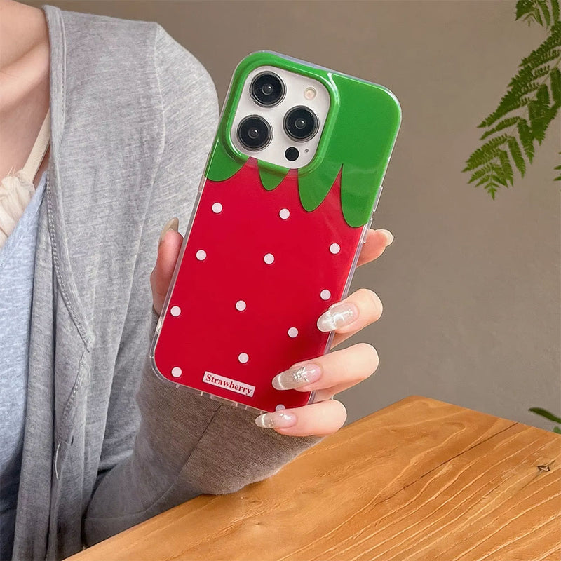 strawberry iphone case boogzel clothing