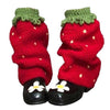 strawberry knit leg warmers boogzel clothing