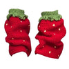 strawberry knit leg warmers boogzel clothing