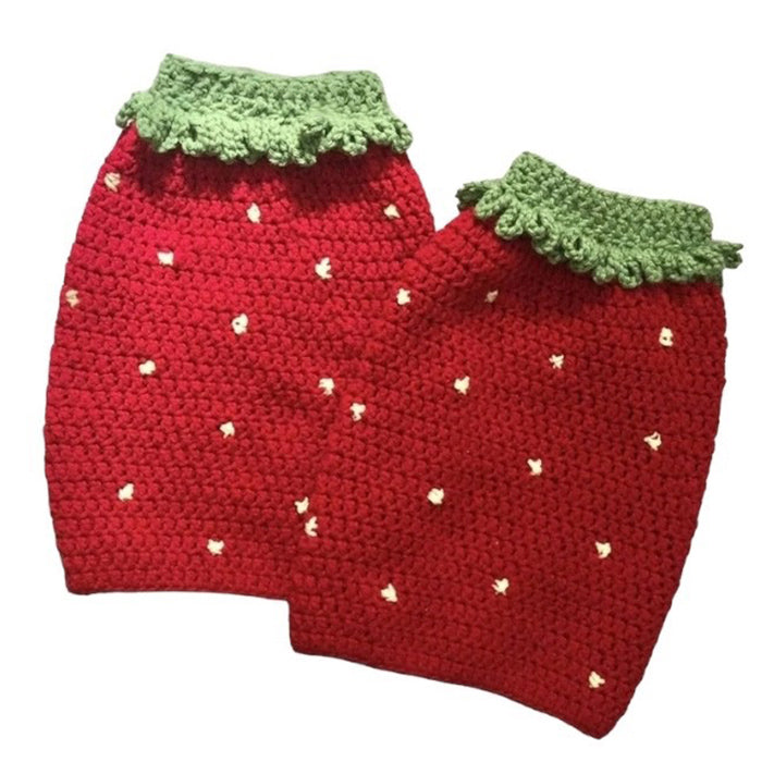 strawberry knit leg warmers boogzel clothing