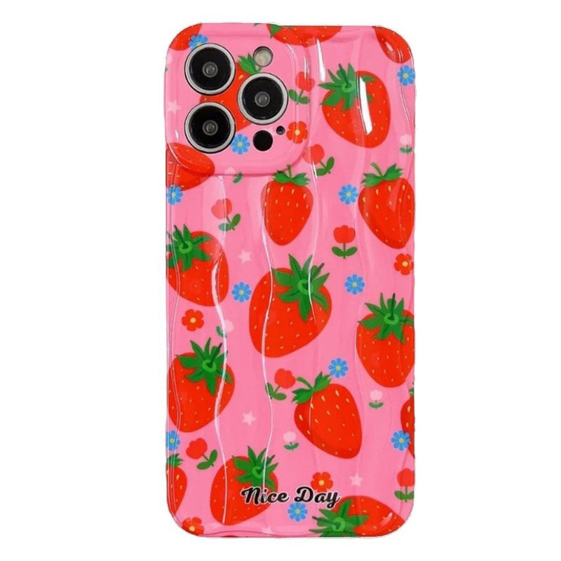 strawberry pattern iphone case boogzel clothing