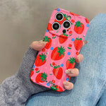 strawberry pattern iphone case boogzel clothing