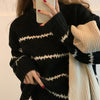 old money aesthetic striped  sweater - boogzel