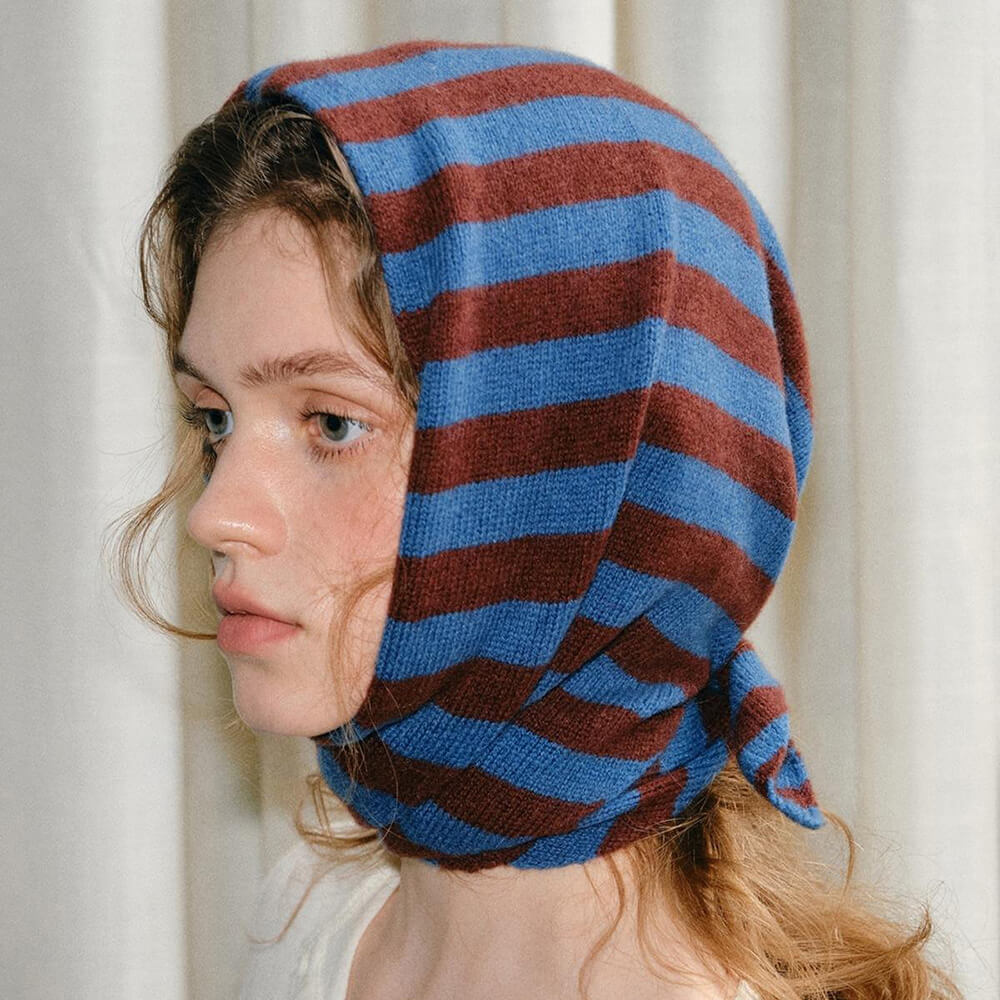 striped knit scarf bandana boogzel clothing