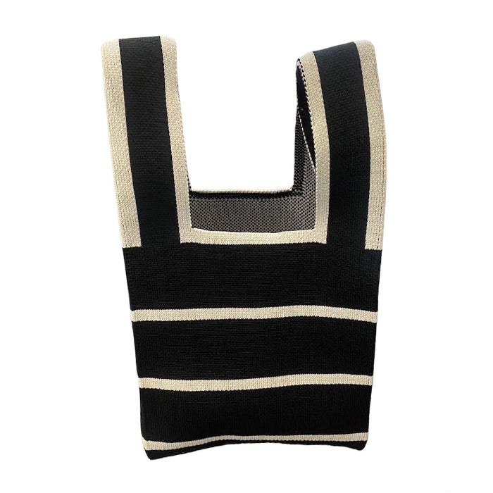 striped mini crochet bag boogzel clothing