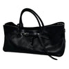 structured belted leather tote bag boogzel clothing