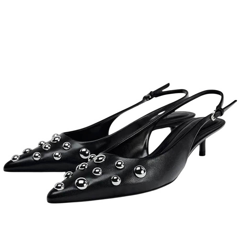 stud slingback heels boogzel clothing