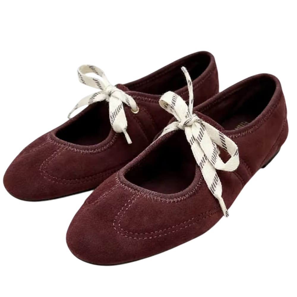 suede lace up mary jane flats boogzel clothing