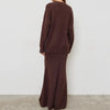 mocha sweater & skirt co-ord boogzel clothing