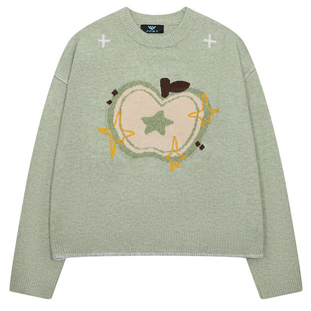 sweet apple knit sweater boogzel clothing