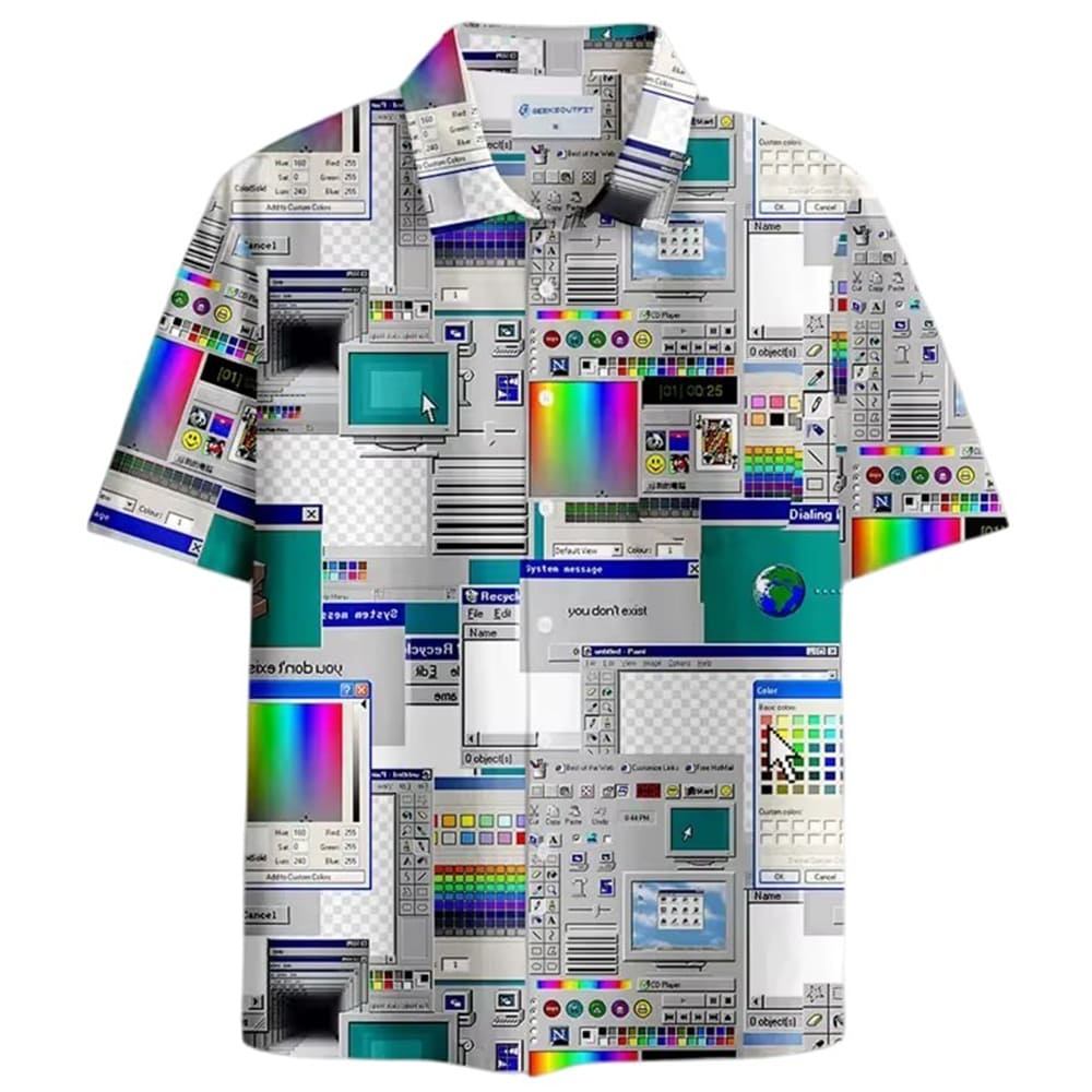 system overload button-up shirt boogzel clothing